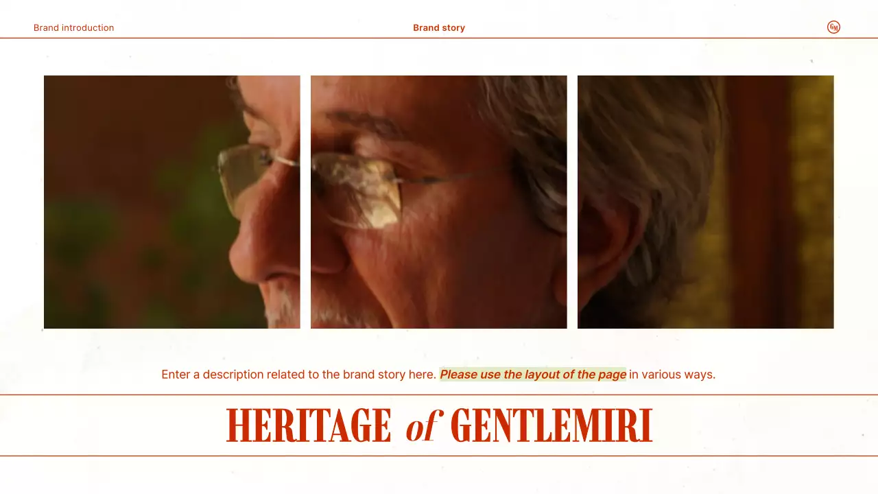 빨강색과 초록색의 레트로 패션 잡화 브랜드 회사소개서