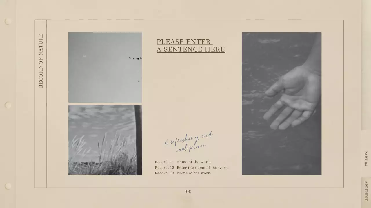 베이지색의 빈티지 컨셉의 레트로 사진집 게시글