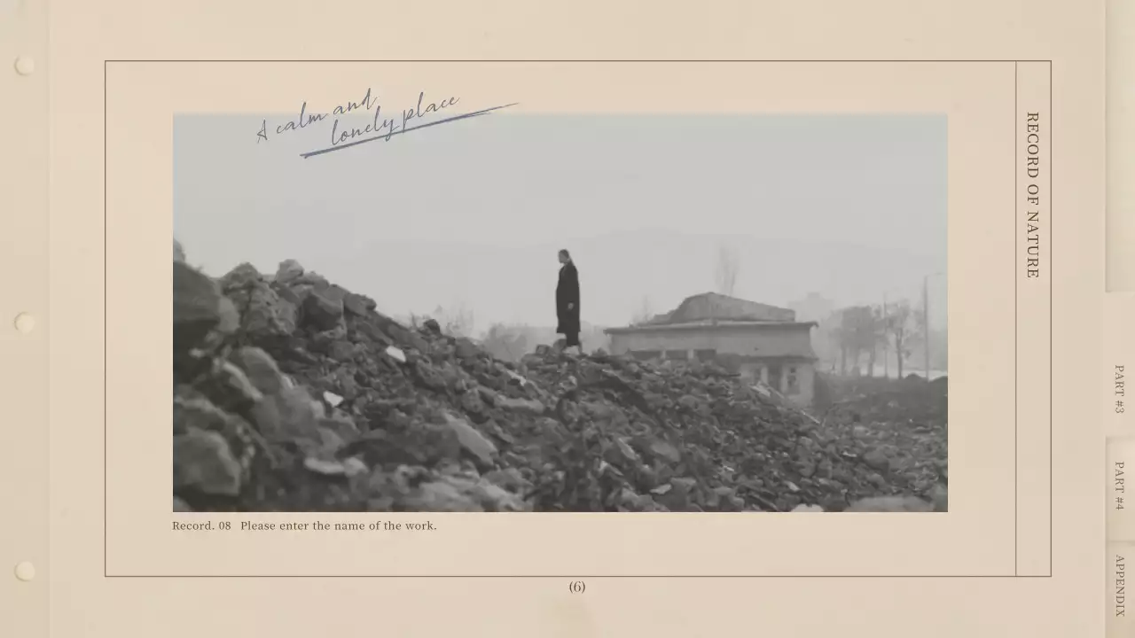 베이지색의 빈티지 컨셉의 레트로 사진집 게시글