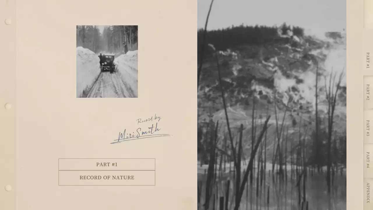 베이지색의 빈티지 컨셉의 레트로 사진집 게시글