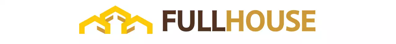 노란색과 갈색의 심플한 심볼 로고 스타일 인테리어 회사 