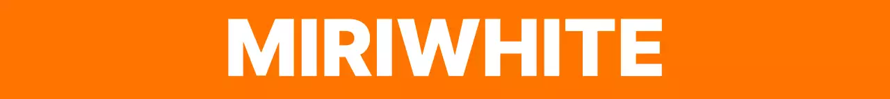주황색과 하얀색의 심플모던한 텍스트 로고 스타일 의류점 홍보 및 판촉