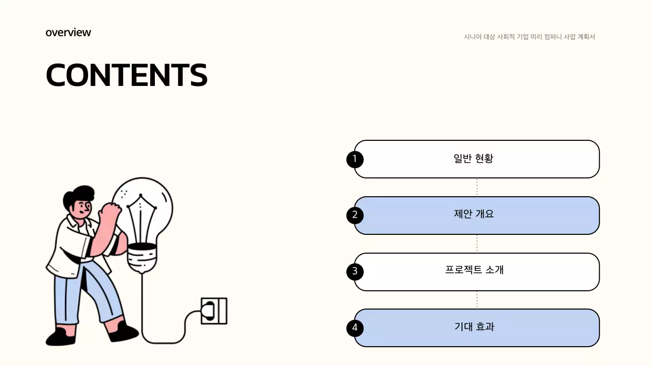노랑색과 연보라색의 귀엽고 베이직한 일러스트를 사용한 비즈니스 보고서