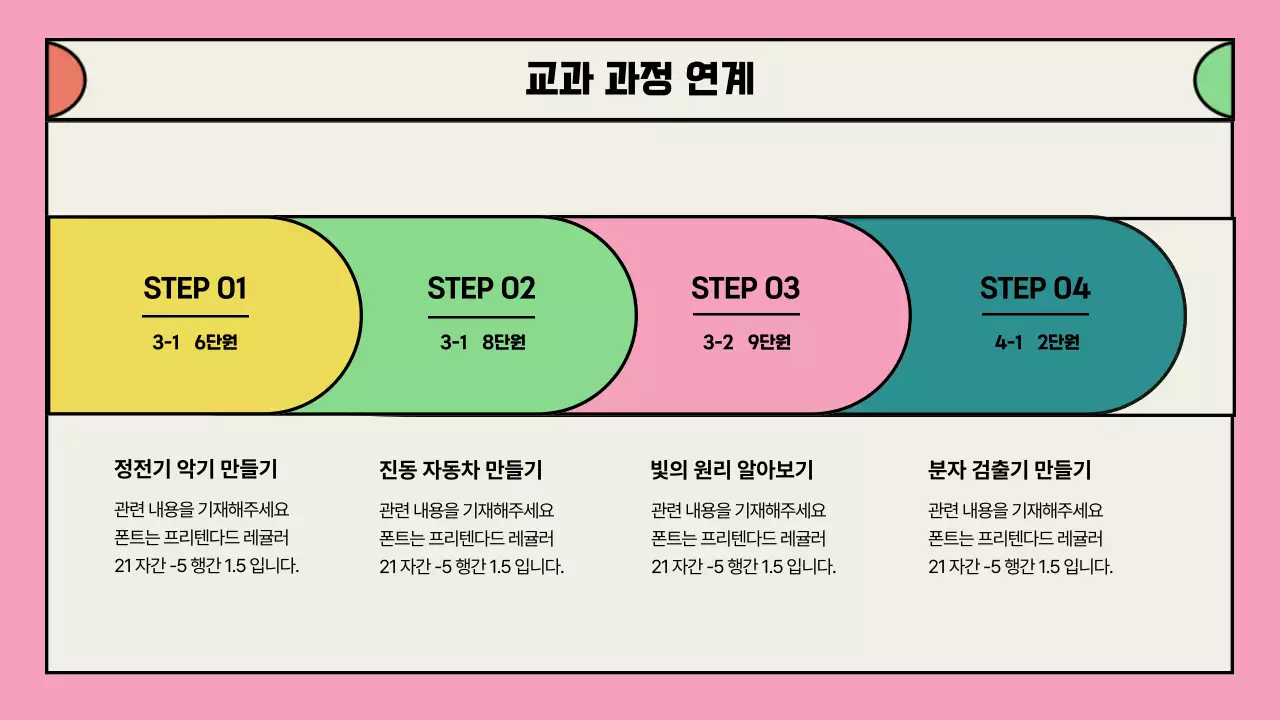 핑크색의 방과 후 학교 프로그램 제안 포트폴리오