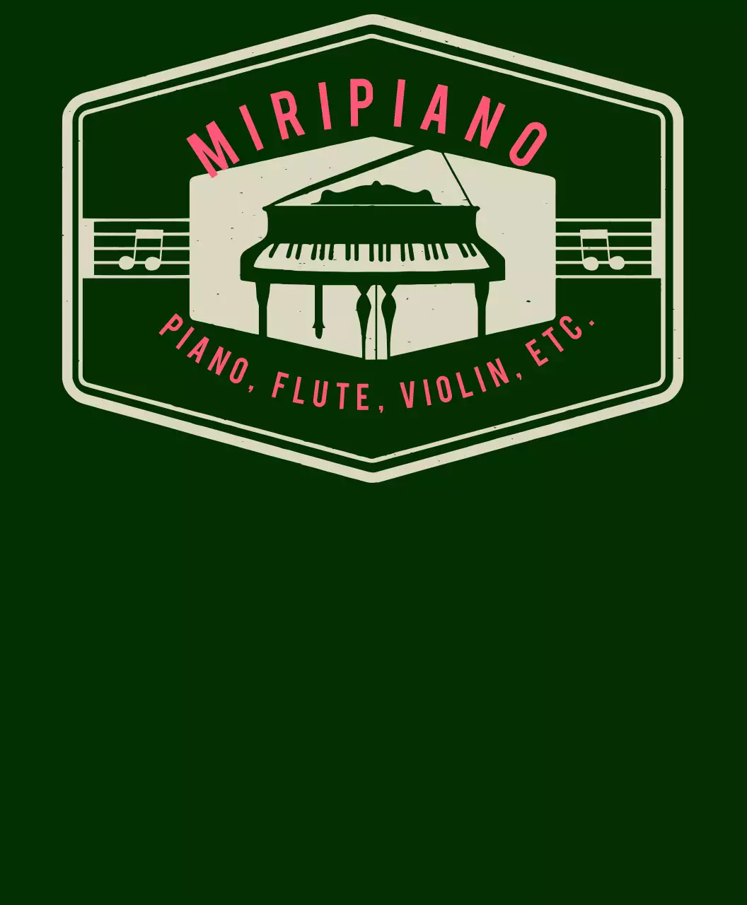 피아노 음악학원 단체 티셔츠 