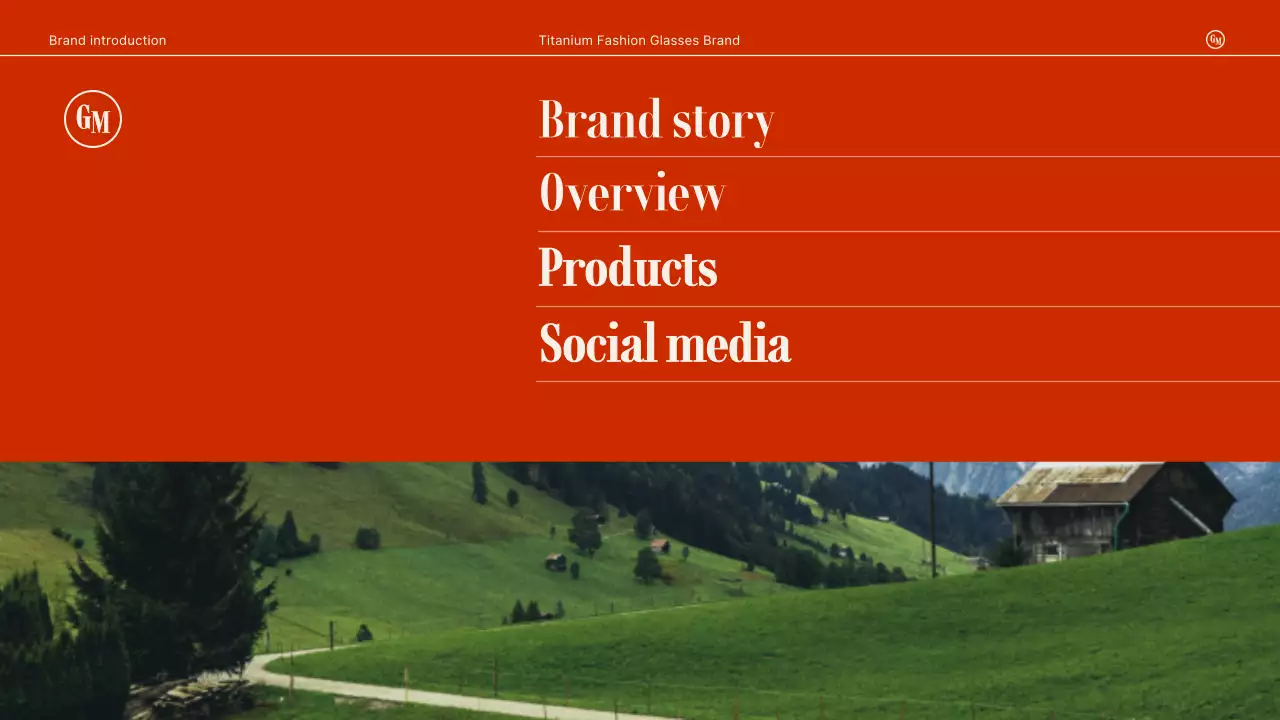 빨강색과 초록색의 레트로 패션 잡화 브랜드 회사소개서