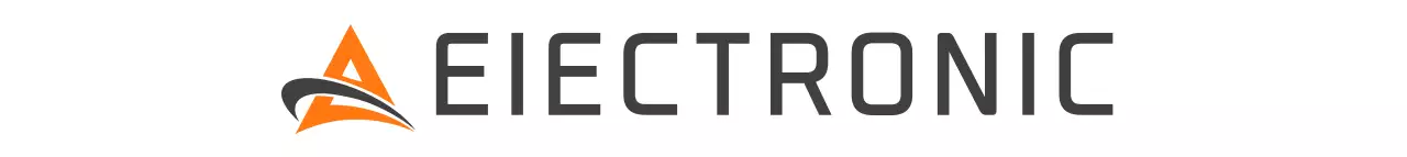 짙은 회색과 주황색의 깔끔한 도형 심볼 로고 스타일 회사 