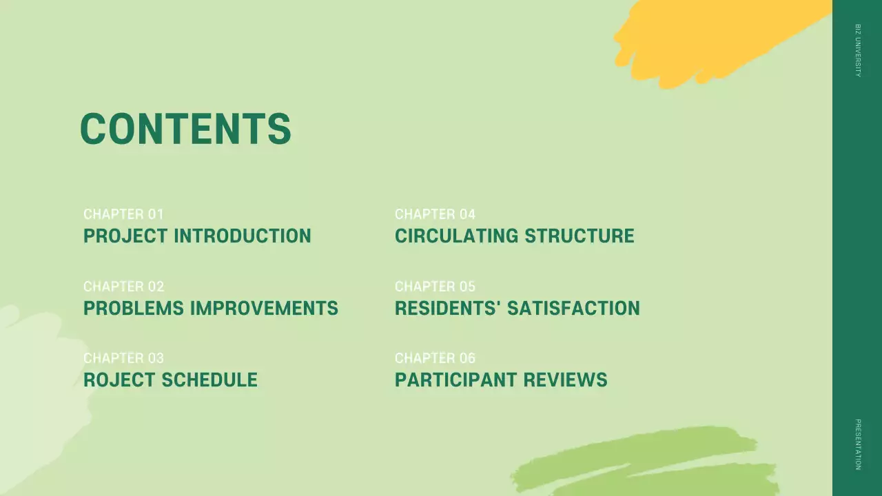 초록색과 노랑의 모던한 벽화마을 프로젝트 결과보고서