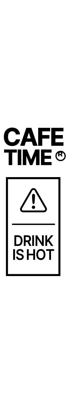 검정색의 심플하고 깔끔한 택배 스티커 스타일 카페