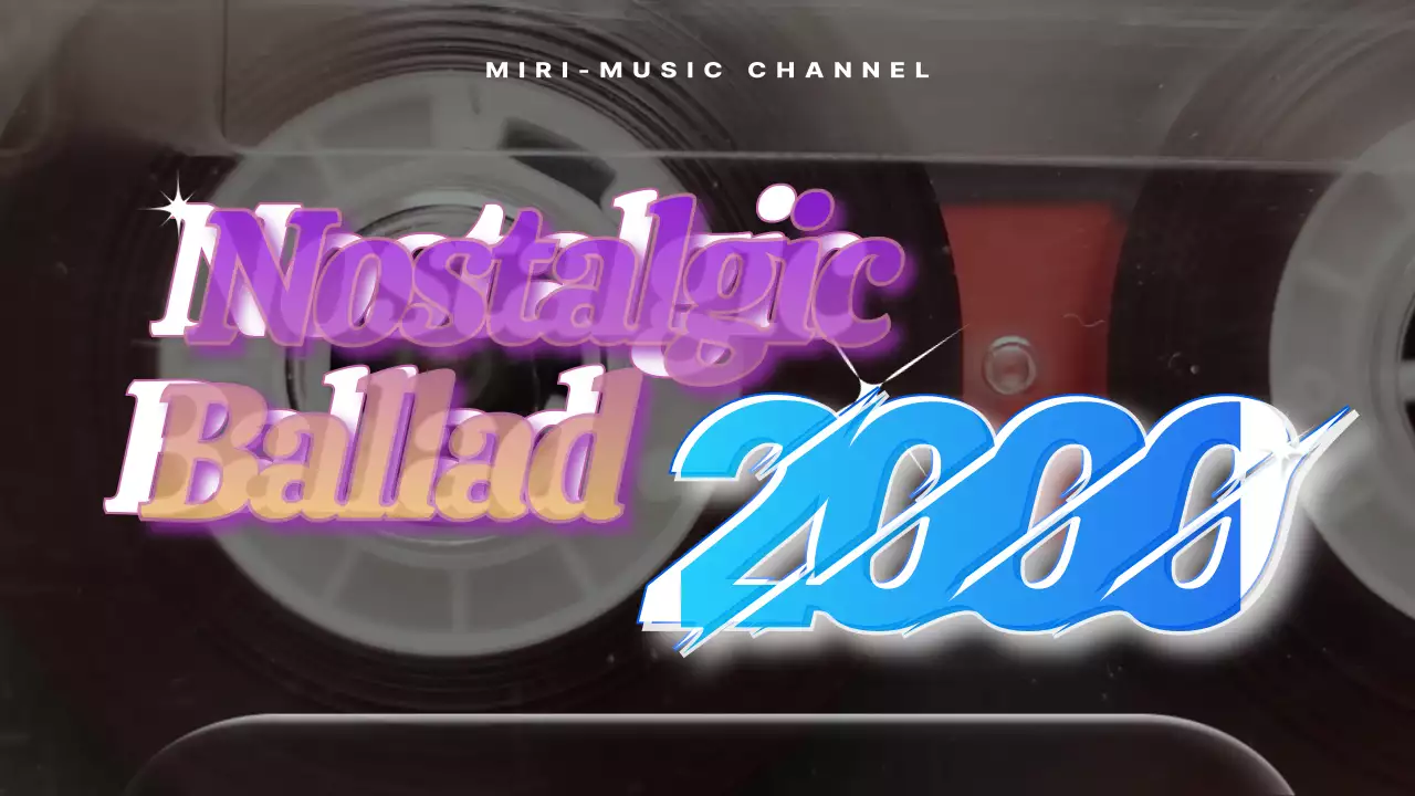 핑크색 복고풍의 2000년 발라드 플레이리스트