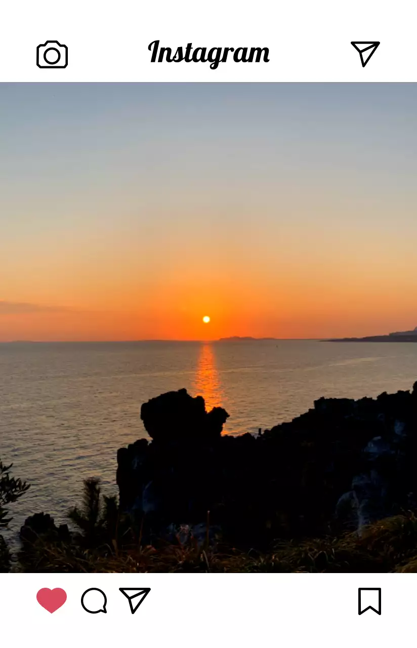 밝고 따뜻한 컬러감의 심플모던한 인스타그램 사진 프레임 컨셉 개인굿즈용 