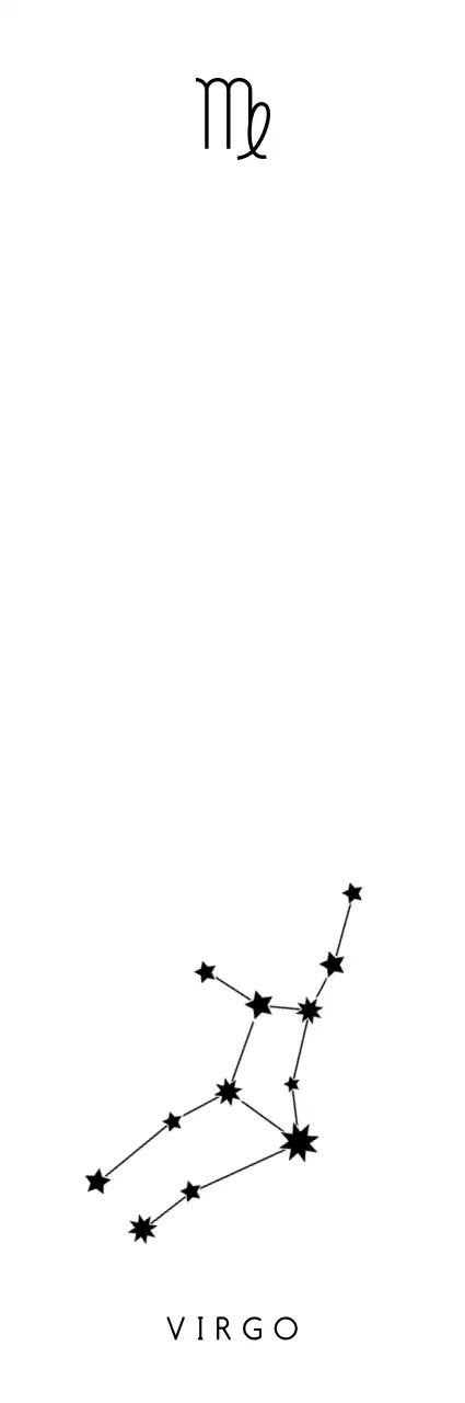 검정색의 별자리 모양과 심볼이 있고 빛나는 효과 일러스트가 있는 기념 굿즈