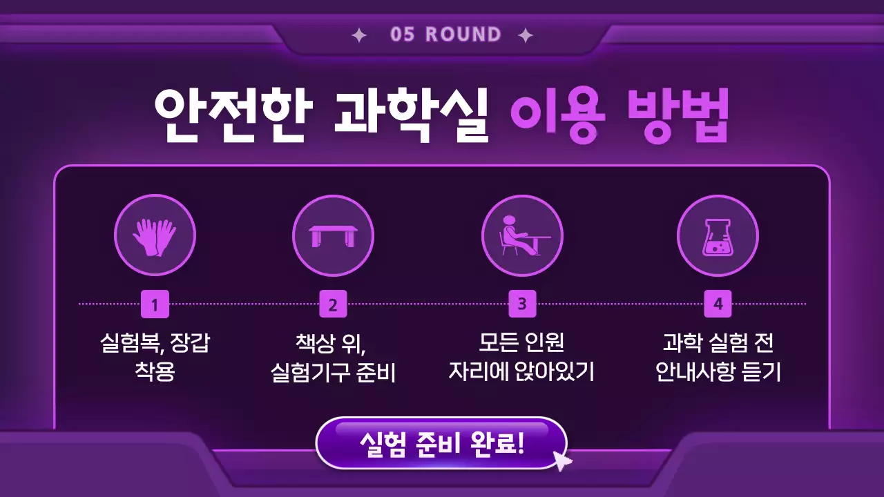 우주선 컨셉의 과학 수업 소개