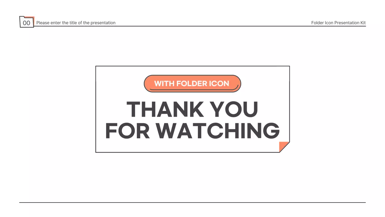 민트색 폴더 아이콘의 깔끔한 과제 발표 프레젠테이션 키트