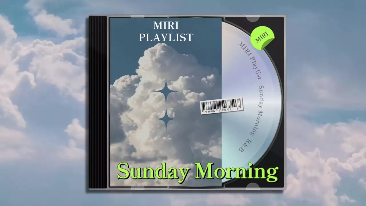 하늘색과 구름이 있는 감성적인 CD 커버의 유튜브 플레이리스트