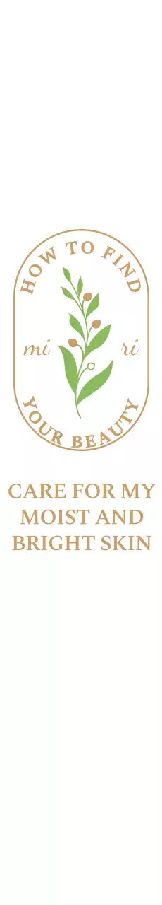 갈색과 초록색의 심플하고 감성적인 앰블럼 로고 스타일 스킨뷰티샵 홍보 및 판촉 