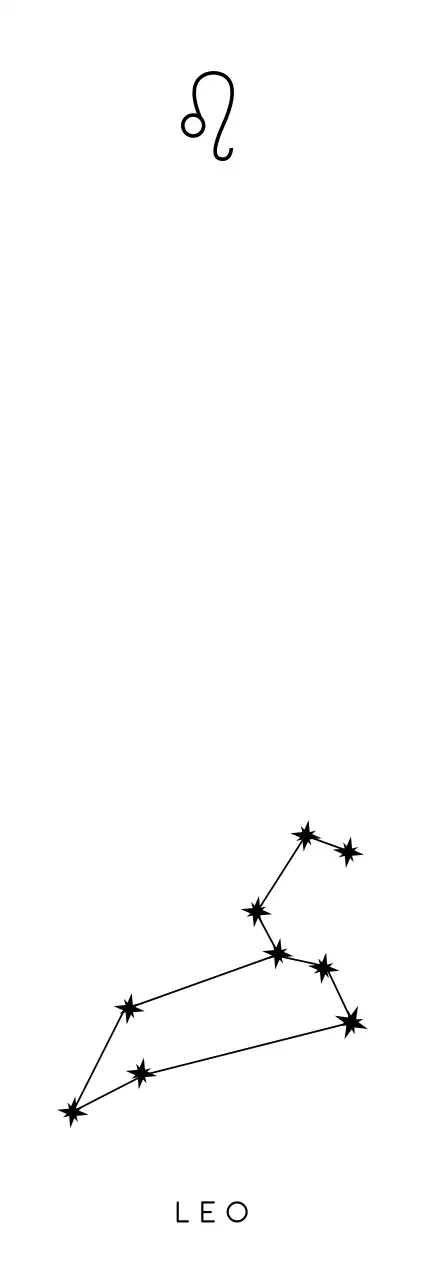 검정색의 별자리 모양과 심볼이 있고 빛나는 효과 일러스트가 있는 기념 굿즈