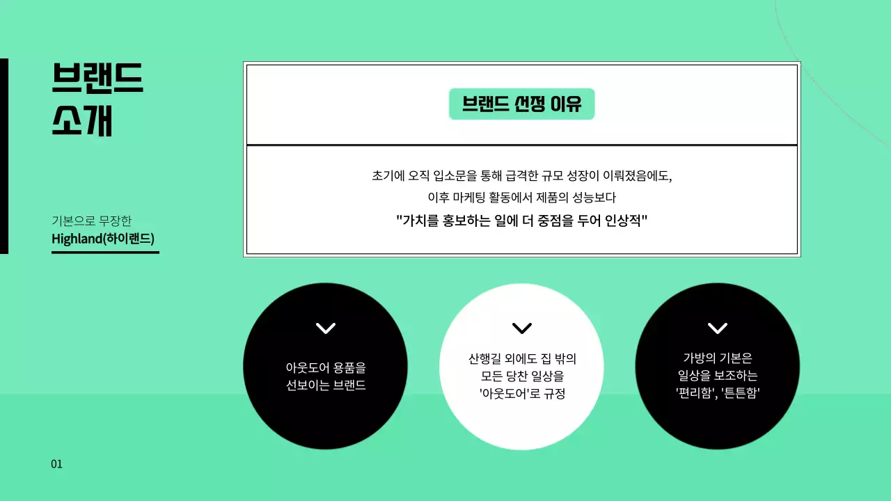 그린컬러의 브랜드 마케팅 과제발표