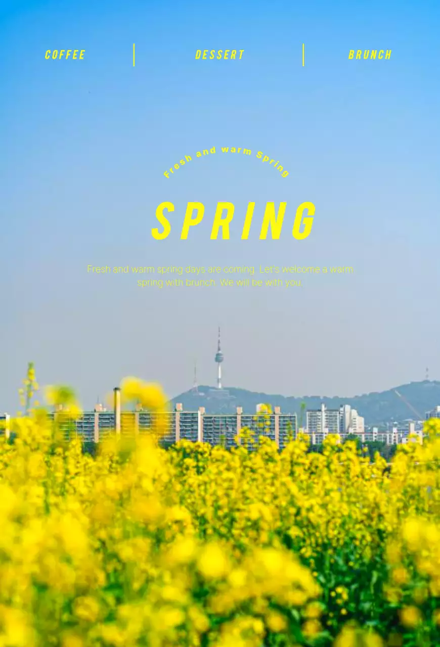 봄 컨셉의 따뜻한 감성 굿즈 디자인