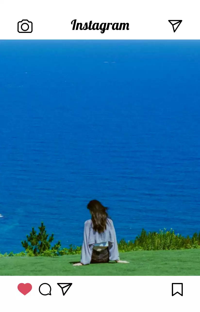 밝고 따뜻한 컬러감의 심플모던한 인스타그램 사진 프레임 컨셉 개인굿즈용 