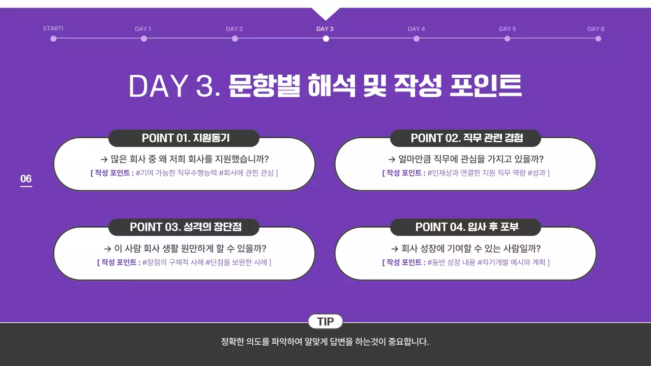 검정과 보라색의 일러스트를 활용한 깔끔한 채용 대비 자소서 특강