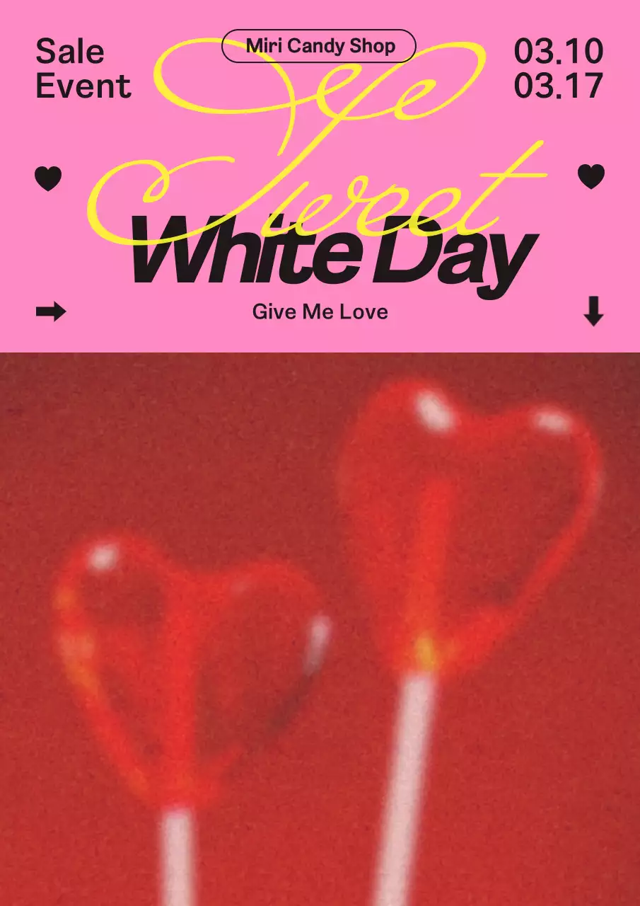 핑크와 레드의 화이트데이