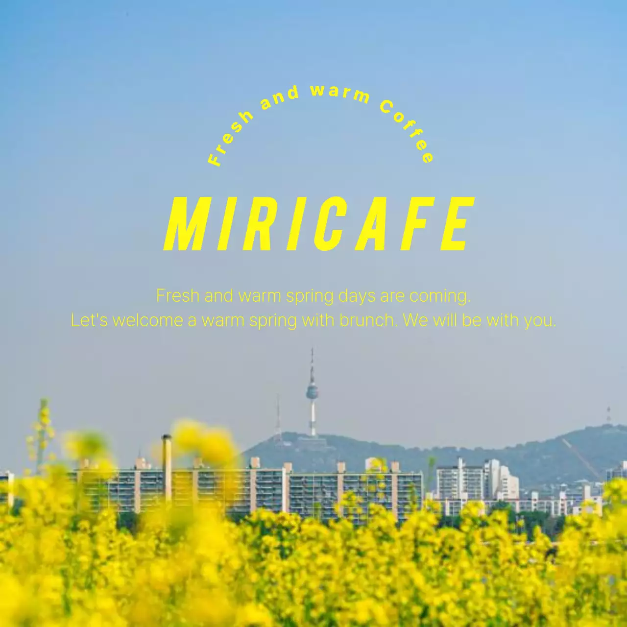 봄 컨셉의 따뜻한 감성 디자인