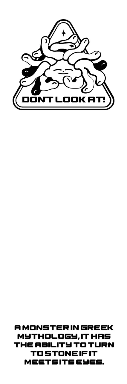 귀엽고 힙한 메두사 앰블럼 로고 스타일 개인굿즈용 