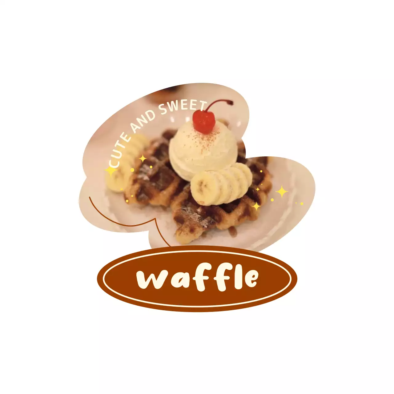 아기자기한 색상의 귀여운 컨셉의 디저트 메뉴 안내용