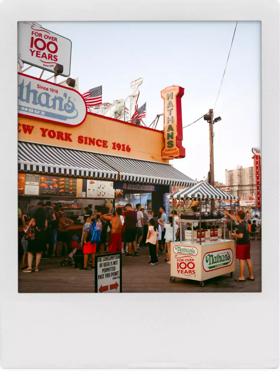 하얀색의 폴라로이드 프레임과 빈티지한 사진들