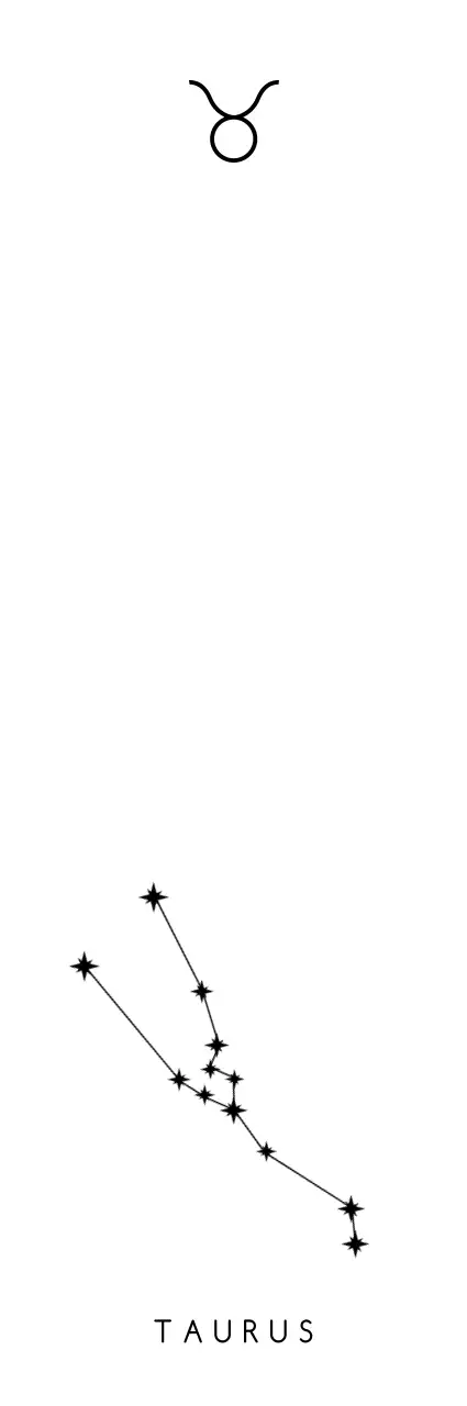 검정색의 별자리 모양과 심볼이 있고 빛나는 효과 일러스트가 있는 기념 굿즈