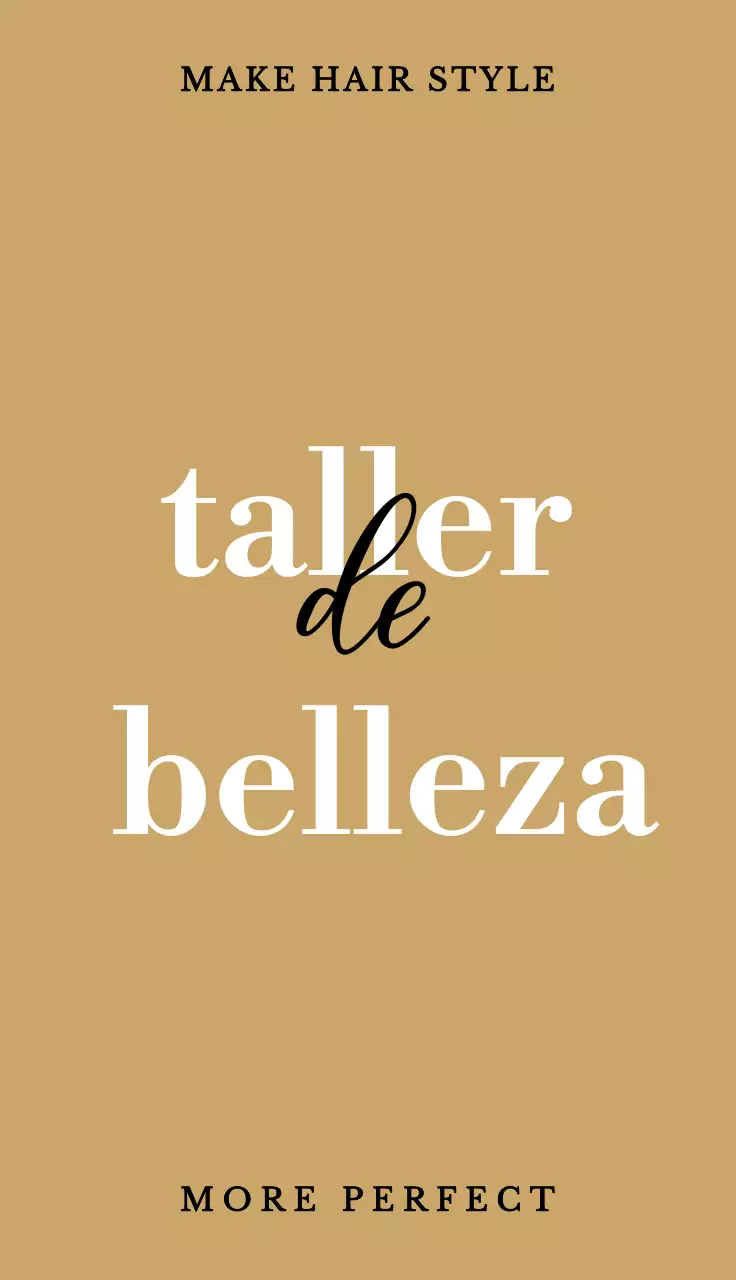 흰색과 검정색의 심플한 디자인의 미용실 홍보용