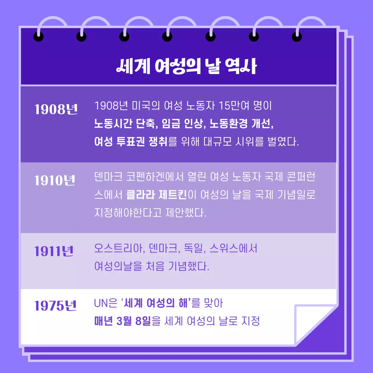 보라색 다양한인종의 여성일러스트 세계여성의날