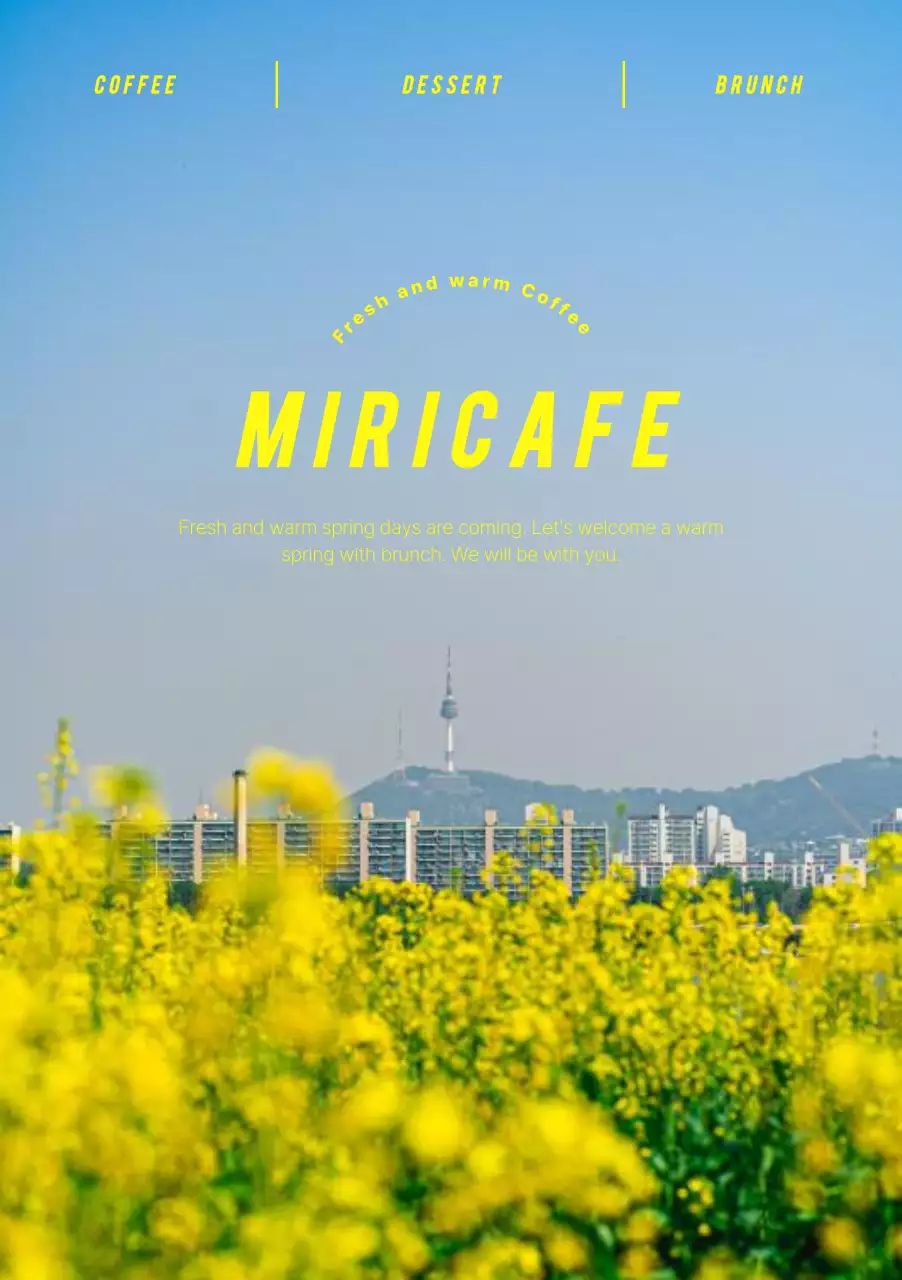 봄 컨셉의 따뜻한 감성 디자인