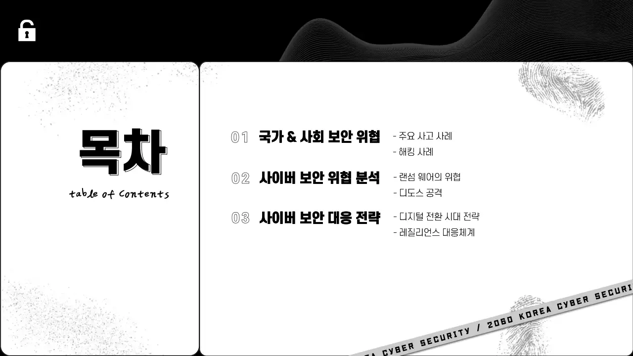 흑백 추리 컨셉의 it 사이버 보안 전망