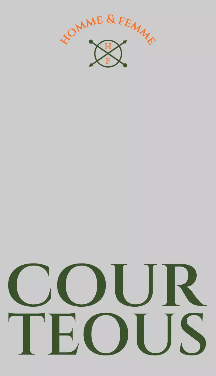 녹색과 주황색의 빈티지한 컨셉의 단정한 옷을 판매하는 의류매장 홍보용