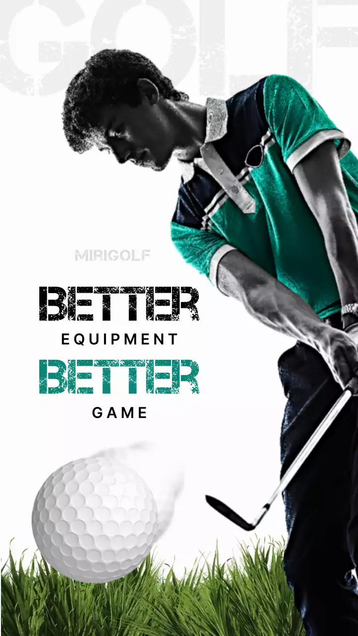 회색과 초록색의 심플한 골프 브랜드 소개