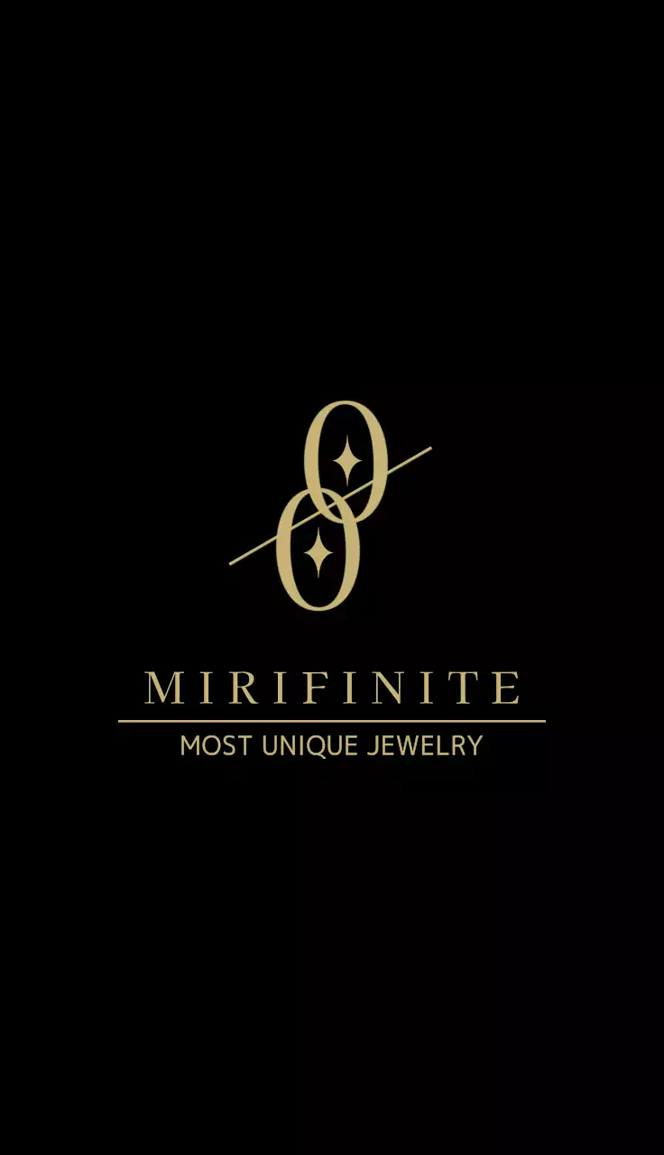 검정색과 금색의 심볼 로고가 있는 고급스러운 주얼리샵