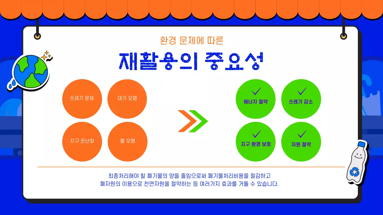 비비드 컬러의 환경을 위한 재활용 플리마켓