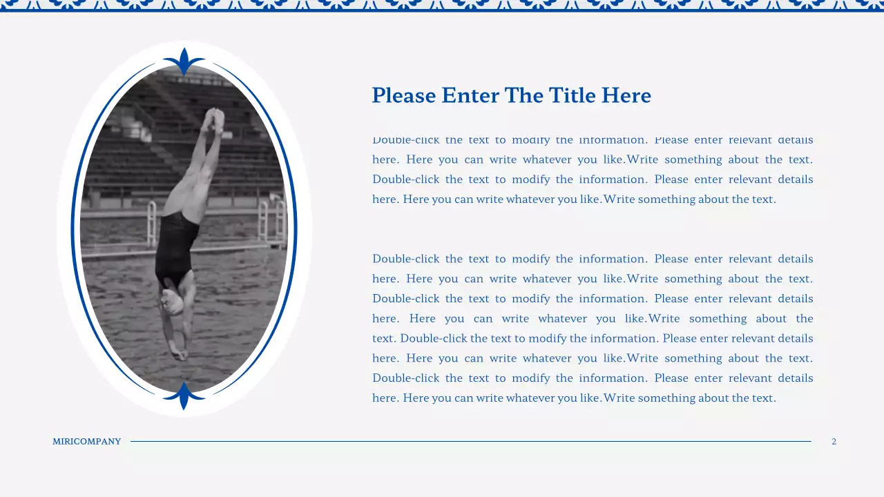 파란색의 빈티지 타일 문양 스타일