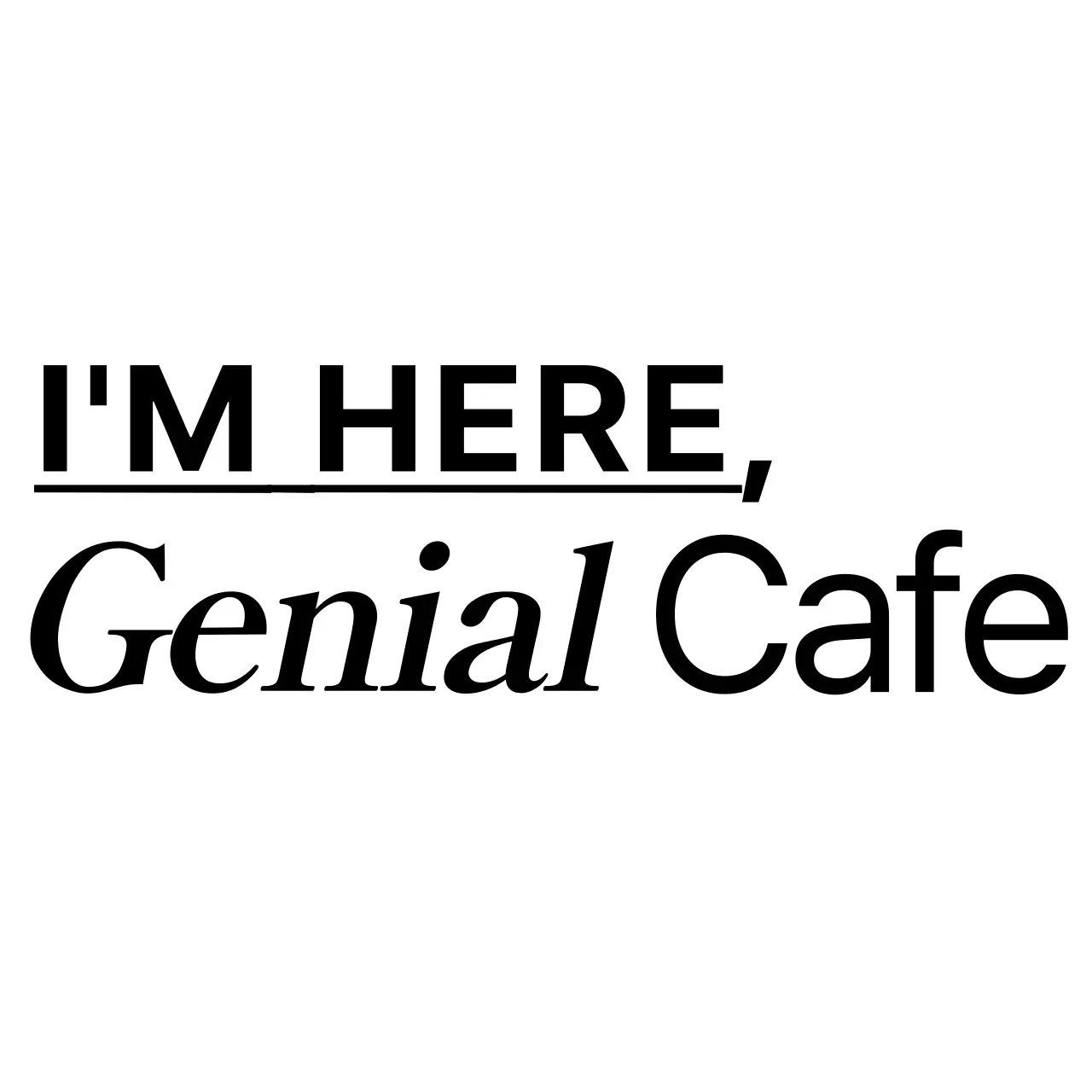 검정색과 하얀색의 심플하고 깔끔한 사각형 프레임과 텍스트 조합 스타일 카페 홍보 및 판촉용 