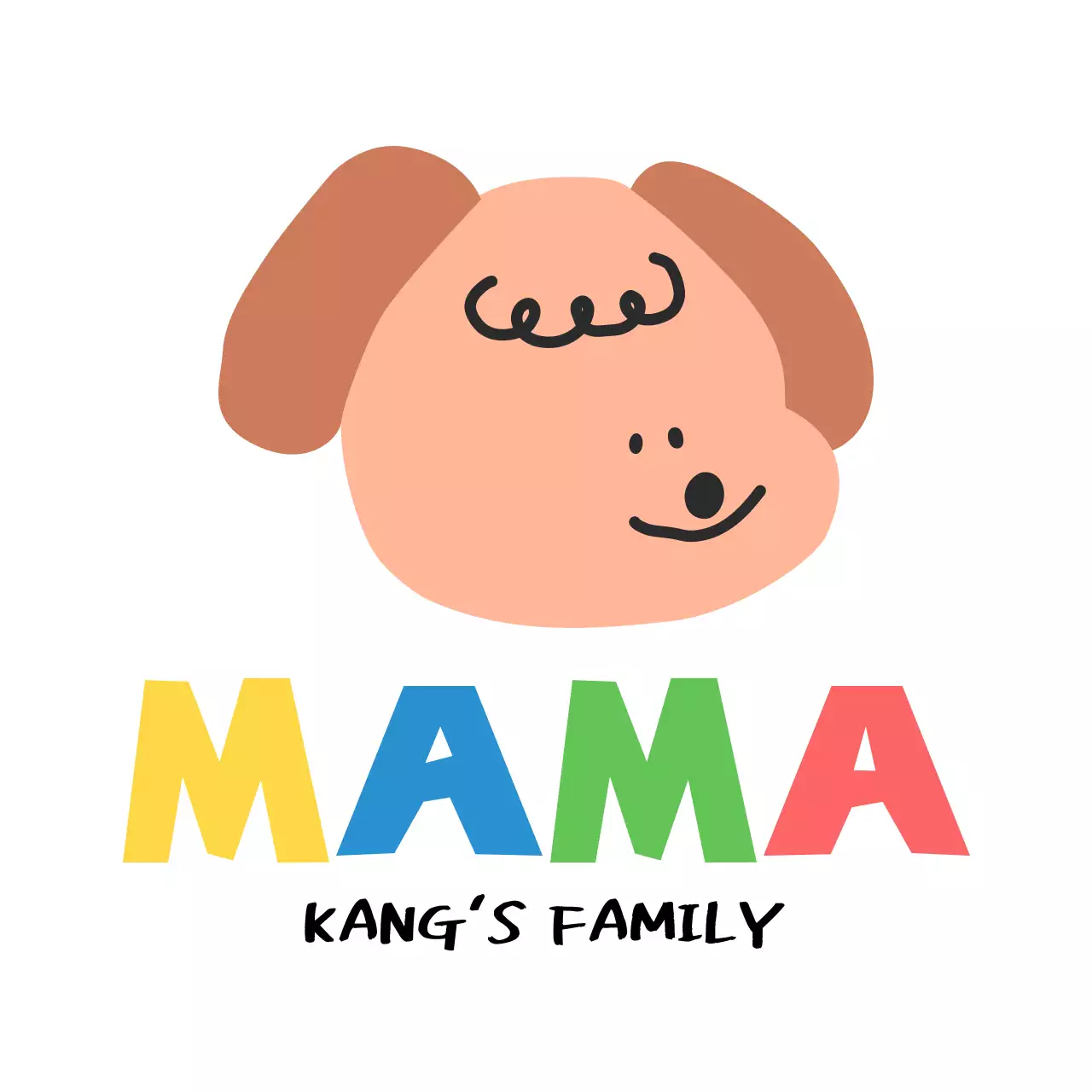 알록달록한 색상의 귀여운 컨셉의 가족 단체티셔츠