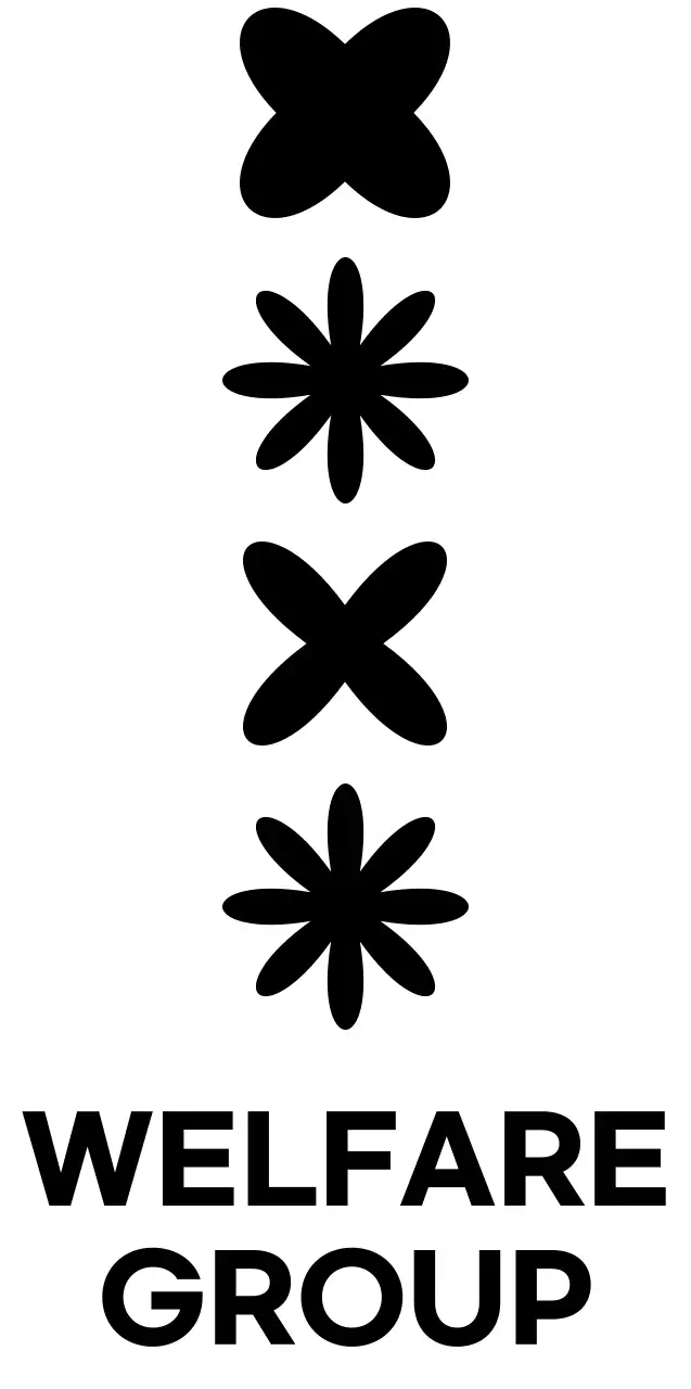 검정색의 귀엽고 심플한 심볼 로고 조합 스타일 아동복지단체 홍보 및 단체