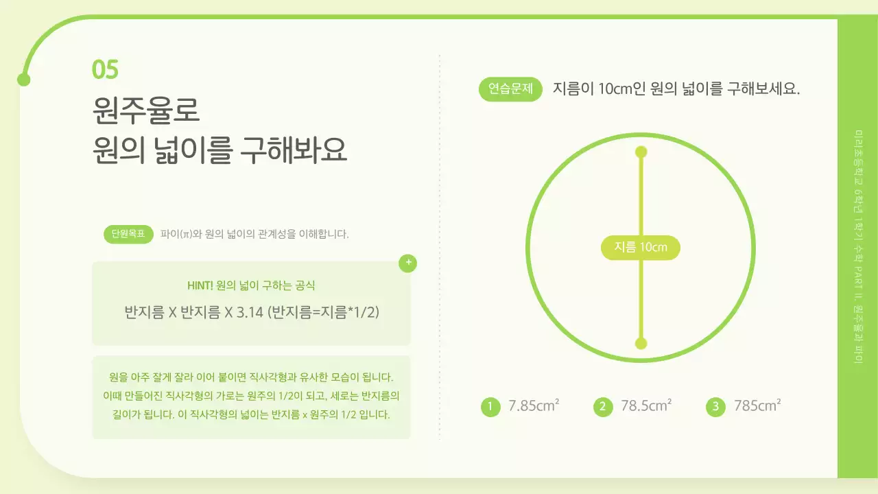 연두색의 원주율과 파이데이