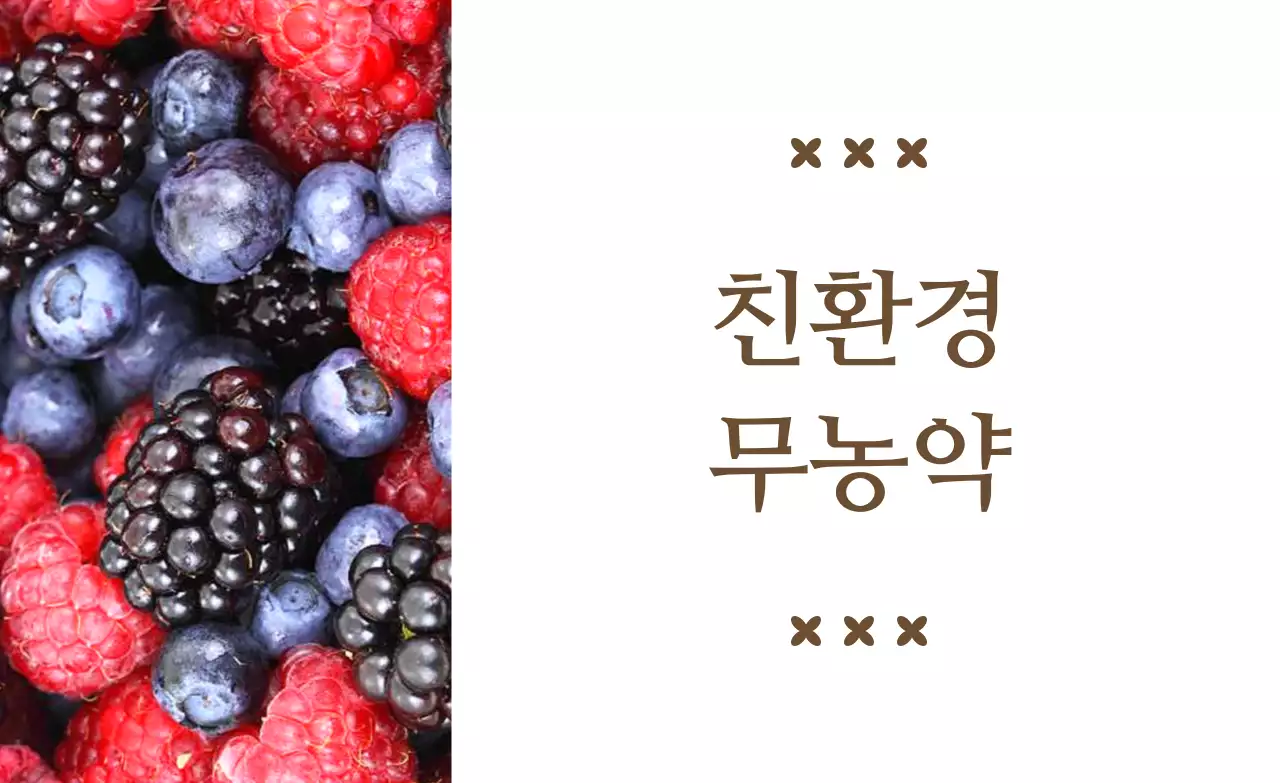 갈색의 텍스트와 이미지 일러스트로 이루어진 심플한 친환경 홍보