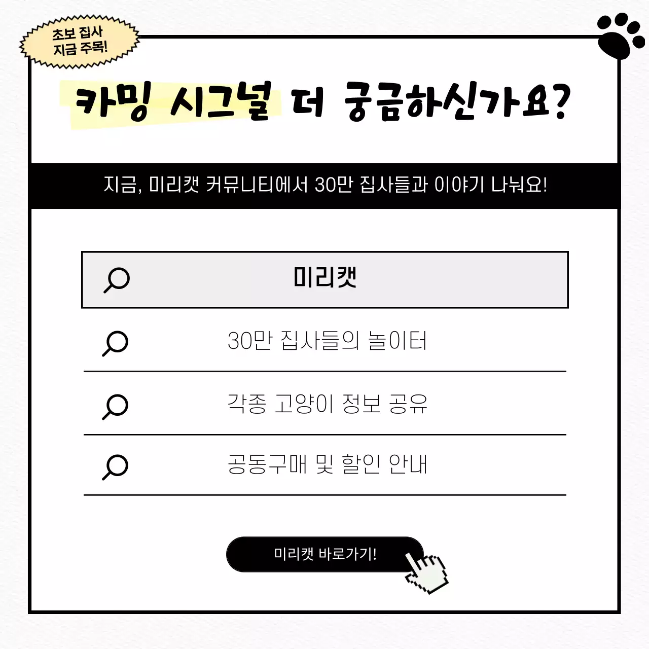 흰색의 플랫한 귀여운 고양이 테스트