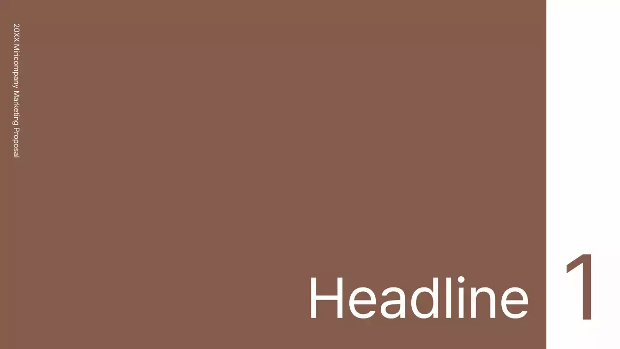 브라운의 미니멀하고 심플한 라인의 비즈니스 컨셉 키트