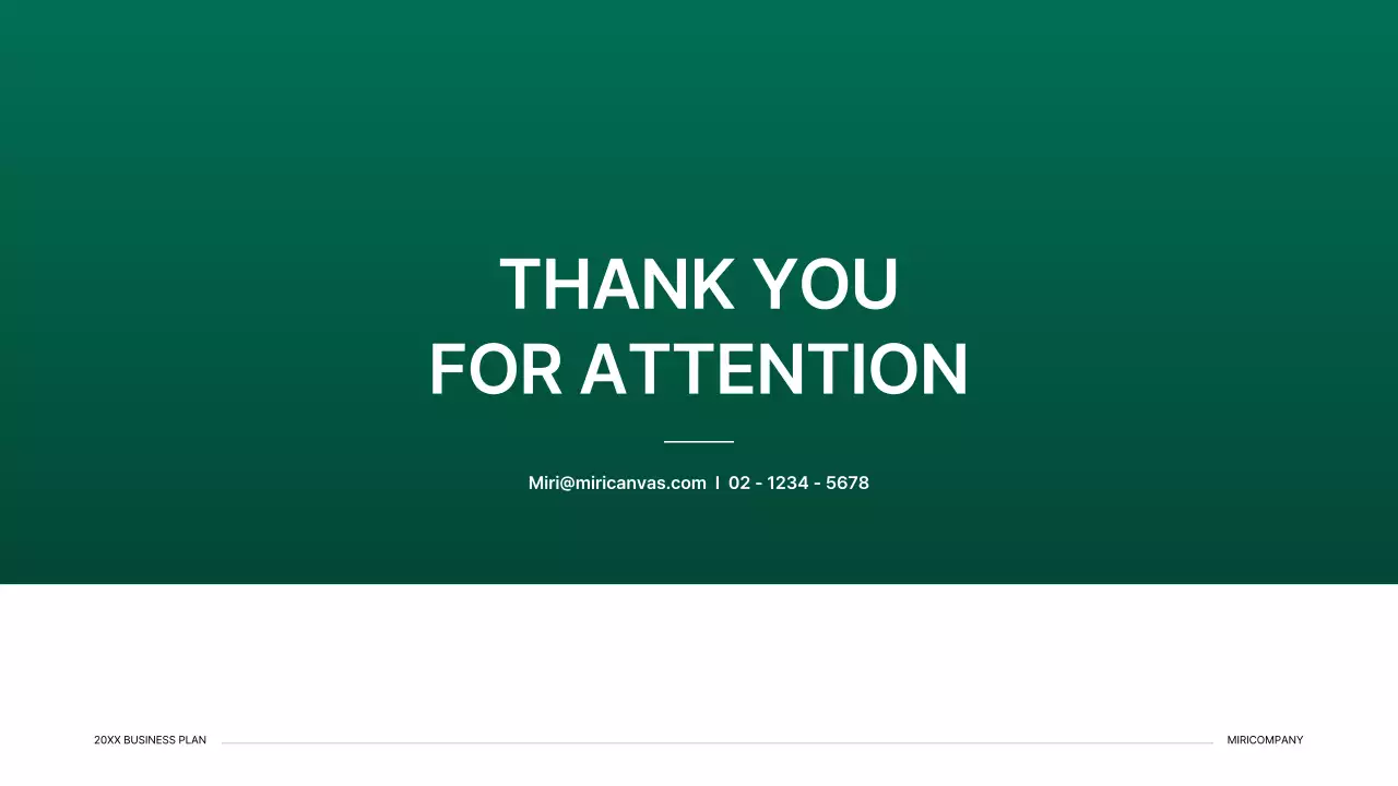 초록색의 그라데이션 인덱스 컨셉의 사업 계획서 프레젠테이션 키트