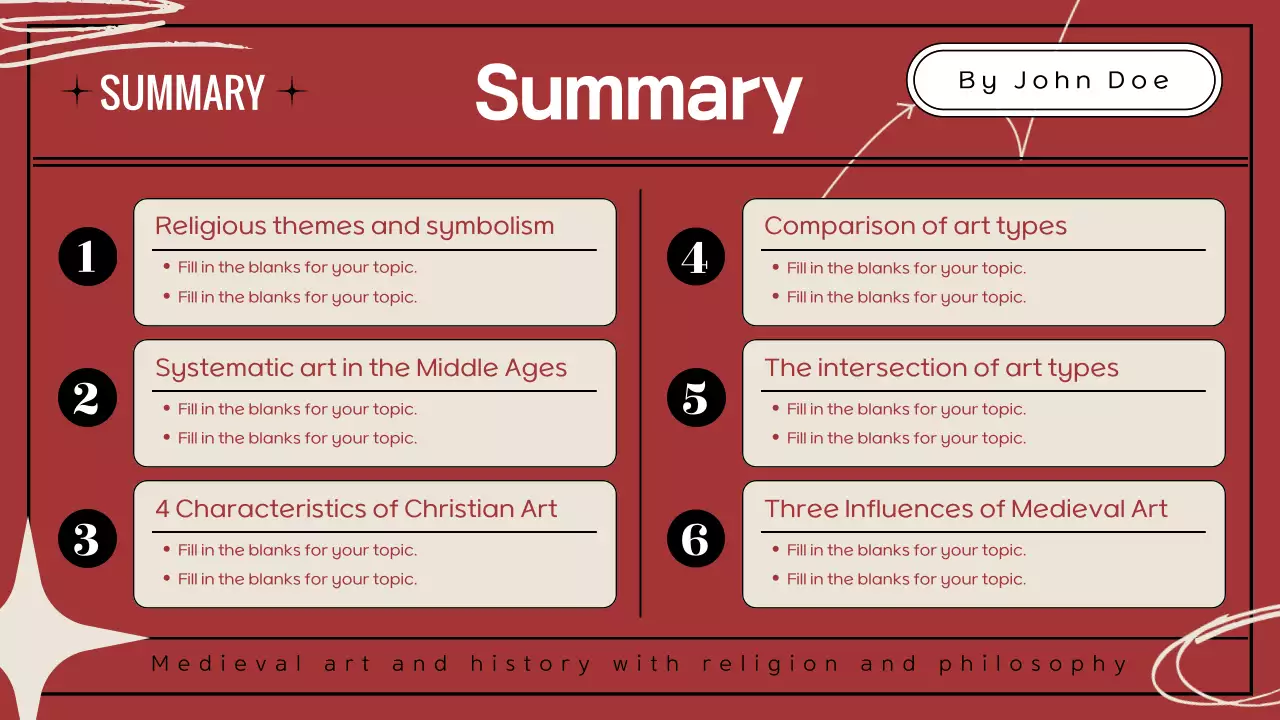 베이지색과 빨강의 모던한 예술 강의자료