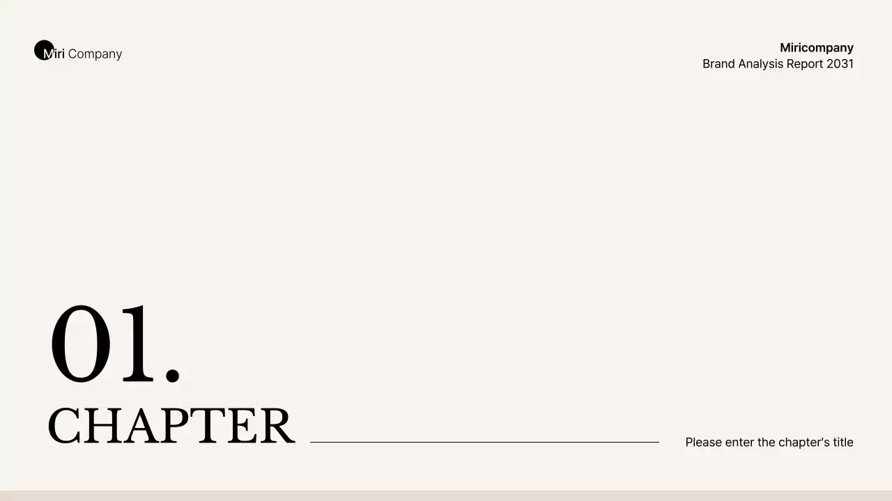 베이지와 갈색의 심플한 비즈니스 스타일